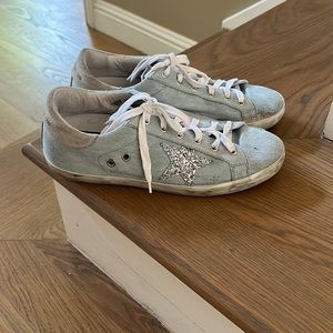 Golden goose denim sneakers